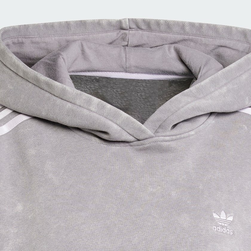 adidas Washed Out Crop Oversized Hoodie Grey Free Shipping with adiClub adidas US
