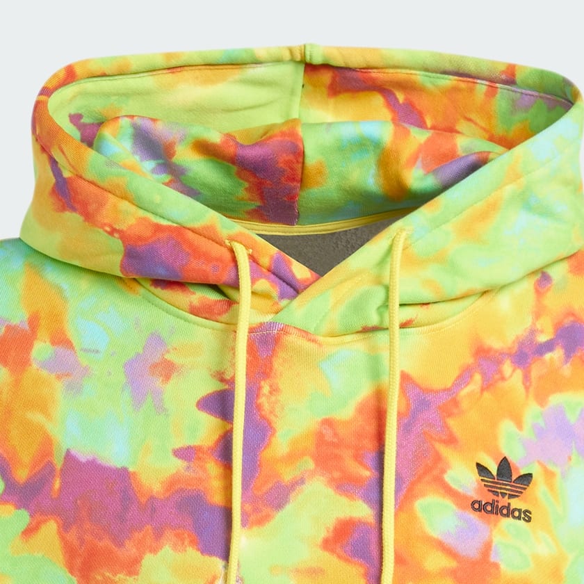 adidas Tie Dyed Allover Print Hooded Sweatshirt Yellow adidas Deutschland
