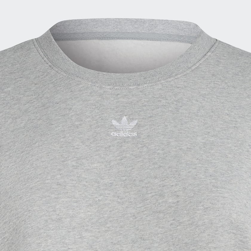 adidas Adicolor Essentials Crew Sweatshirt (Plus Size) - Grey | Women's ...