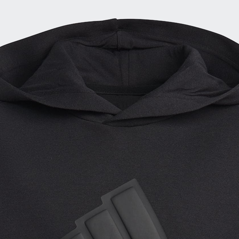 Siyah Future Icons Logo Kapüşonlu Üst