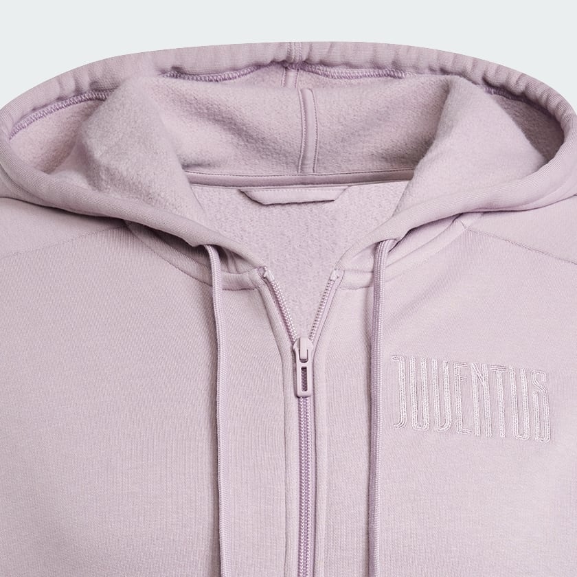 Violet Veste à capuche entièrement zippée Juventus Seasonal