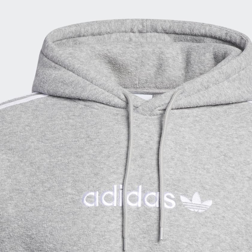 Gris Polerón con Capucha adidas SPRT Comfort 3 Tiras