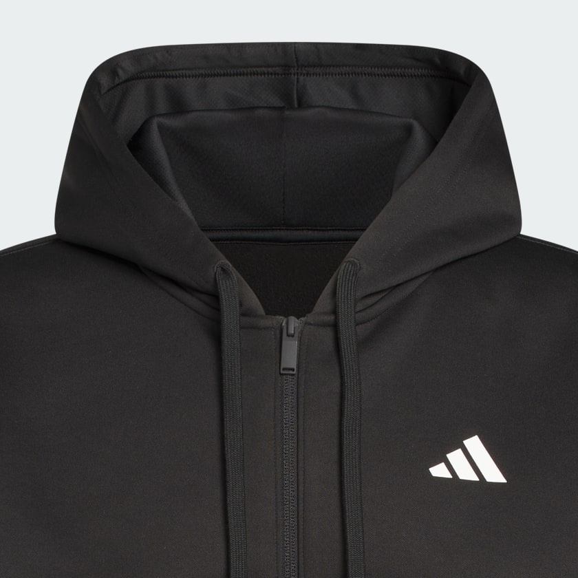 Black ADIDAS CRAZY WARM FULLZIP HOODIE