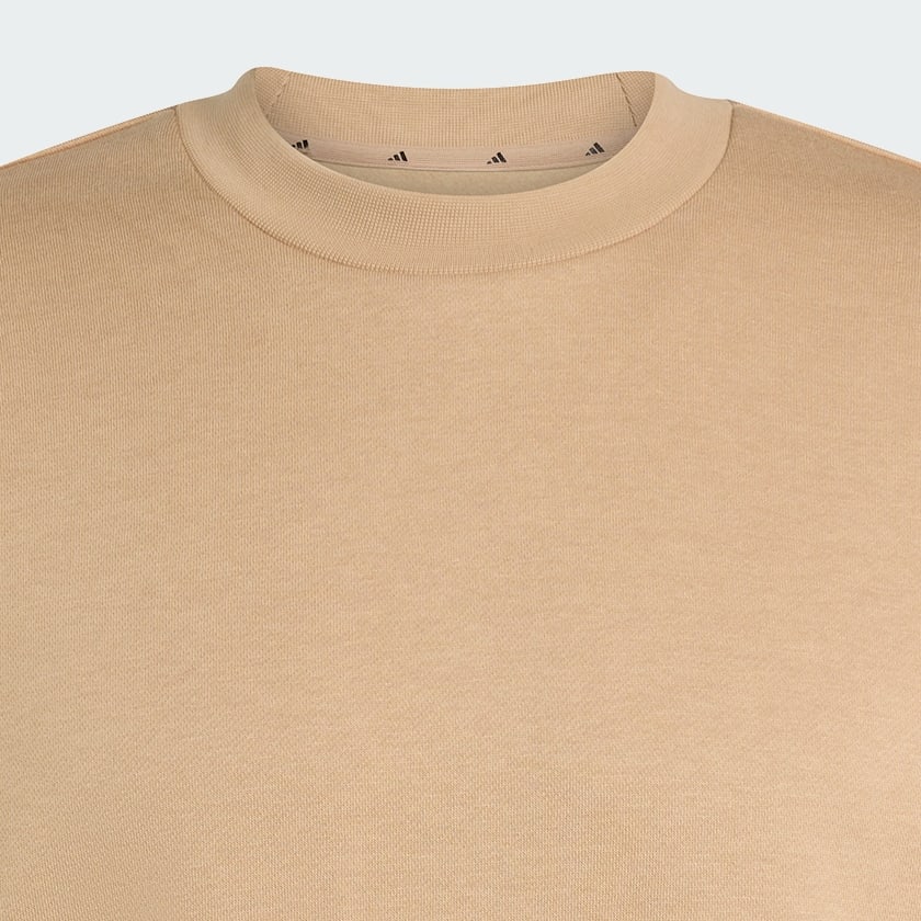 Brun Essentials Loose Fit 3 Bar Logo Genser