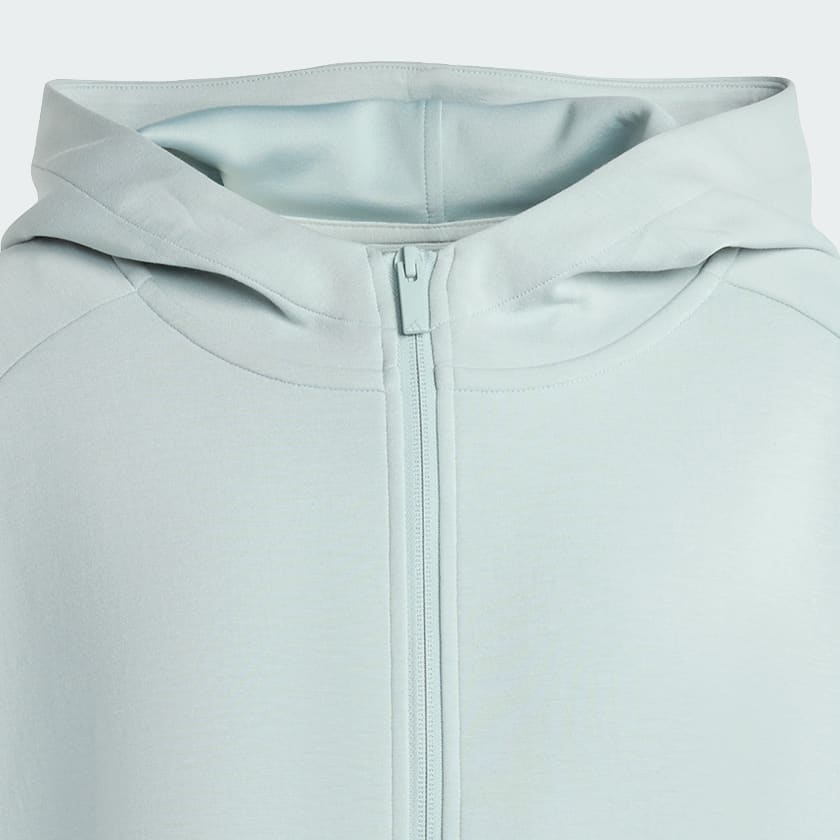 Yesil SOFT LUX TAM BOY FERMUARLI KAPÜŞONLU ÜST