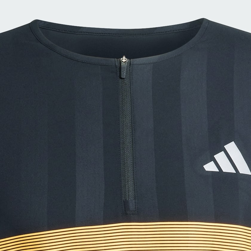 Negro Sudadera de Running adi365 Seasonal de Cuello Redondo