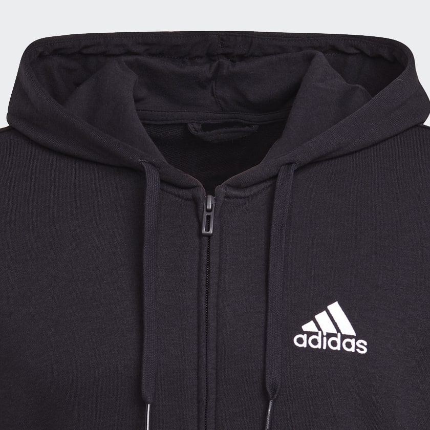 Negro Chaqueta Essentials French Terry Big Logo