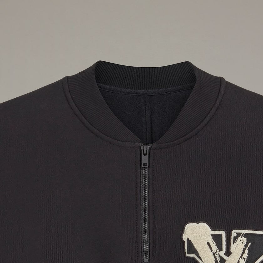 Black Y-3 Graphic Logo French Terry Crew Sweater