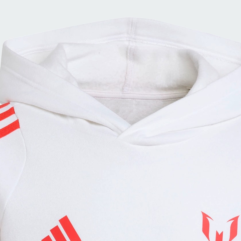 White Messi Hoodie Kids