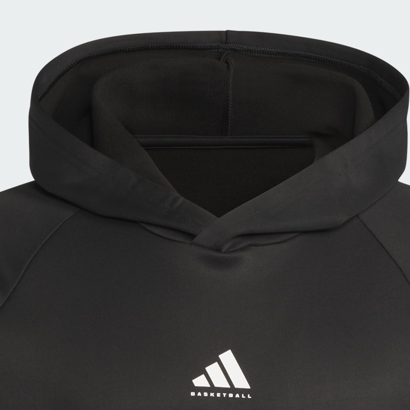 Noir Sweat-shirt à capuche molleton adidas Basketball Crazy Warm