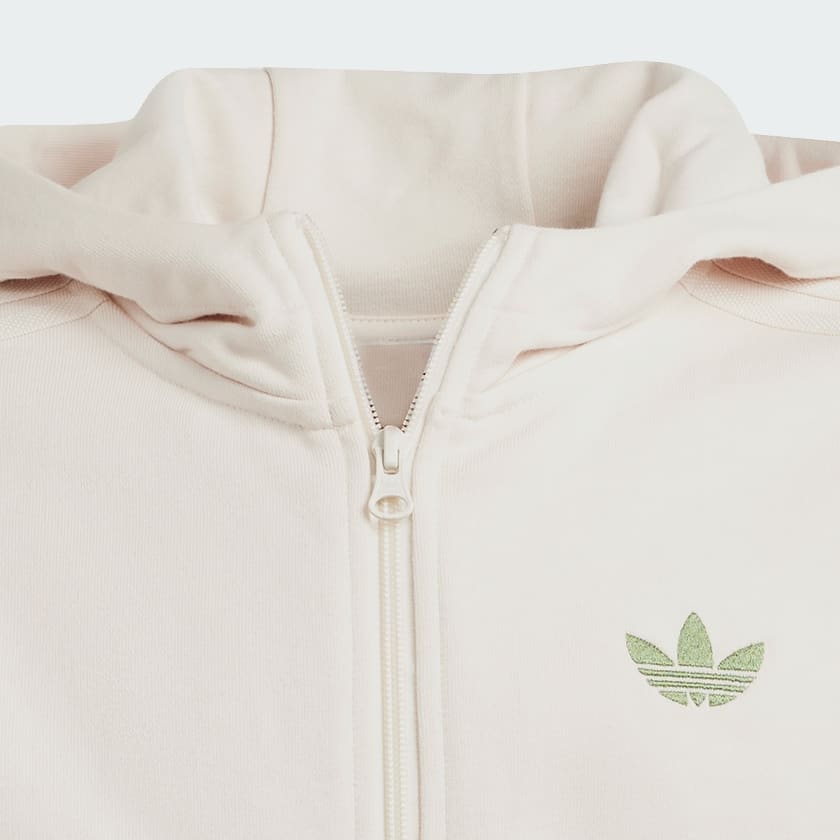 Blanco Polera con Capucha adidas Originals x Minecraft Estampada