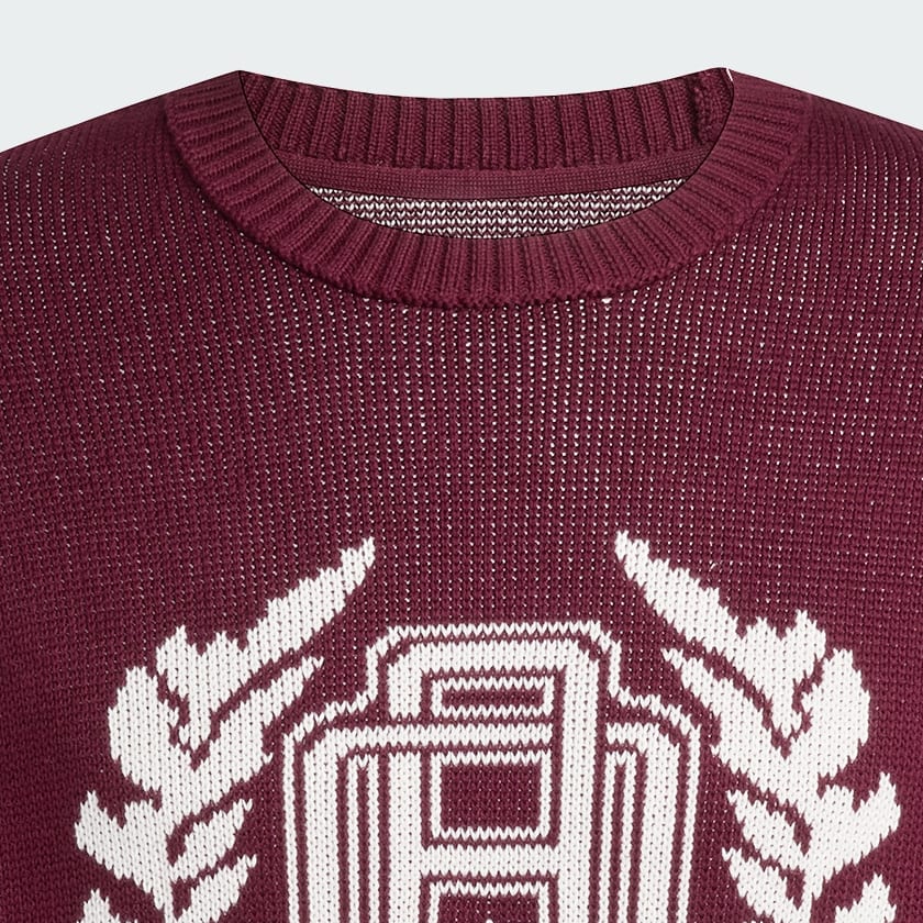 Burgundy Κανονικό πλεκτό πουλόβερ