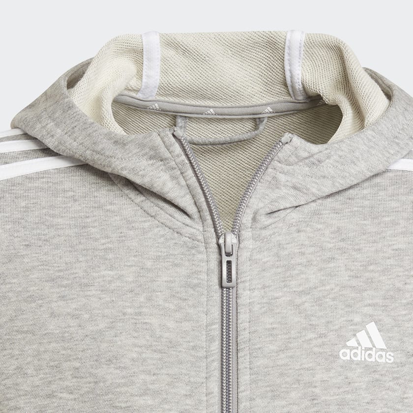 Grijs Essentials 3-Stripes Hoodie