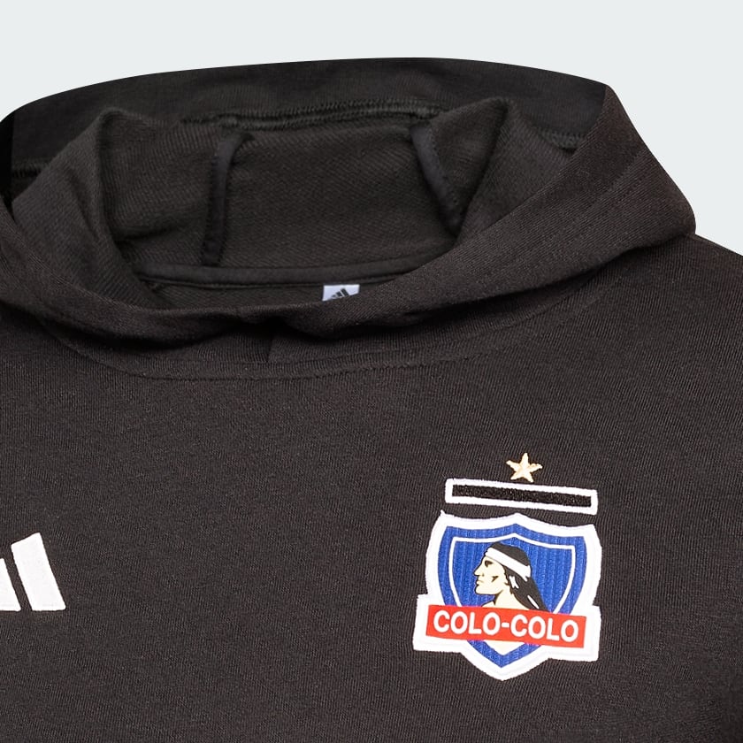 Negro Polerón Con Capucha Adn Colo-Colo