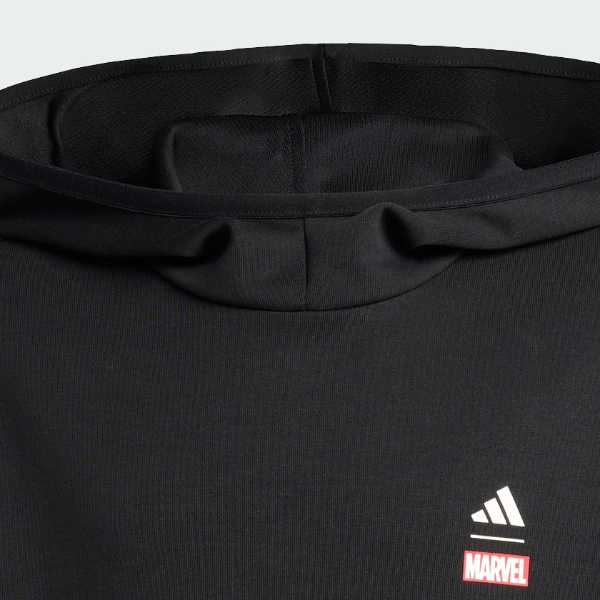Negro POLERA CON CAPUCHA adidas MARVEL SPIDER-MAN