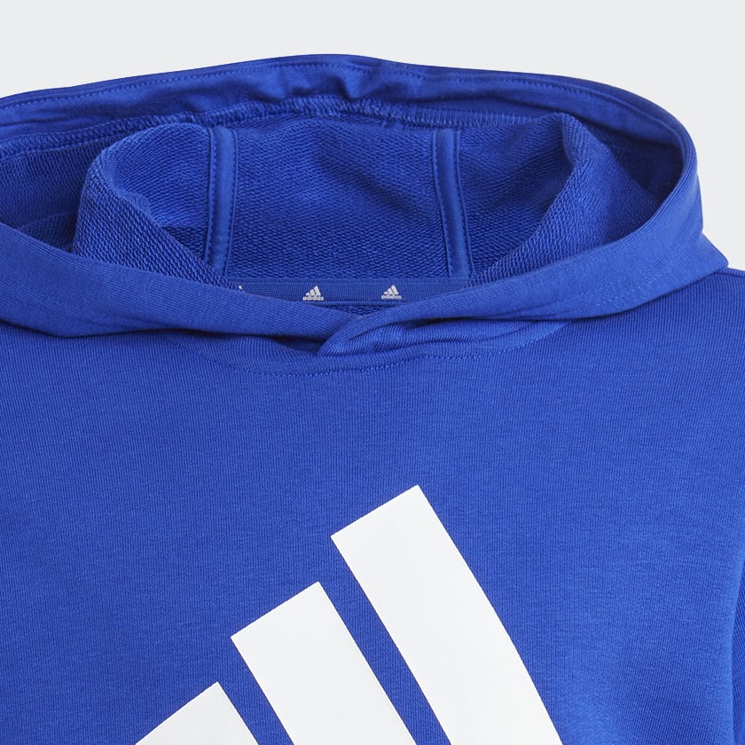 Azul Polera con Capucha Essentials Logo Grande Algodón