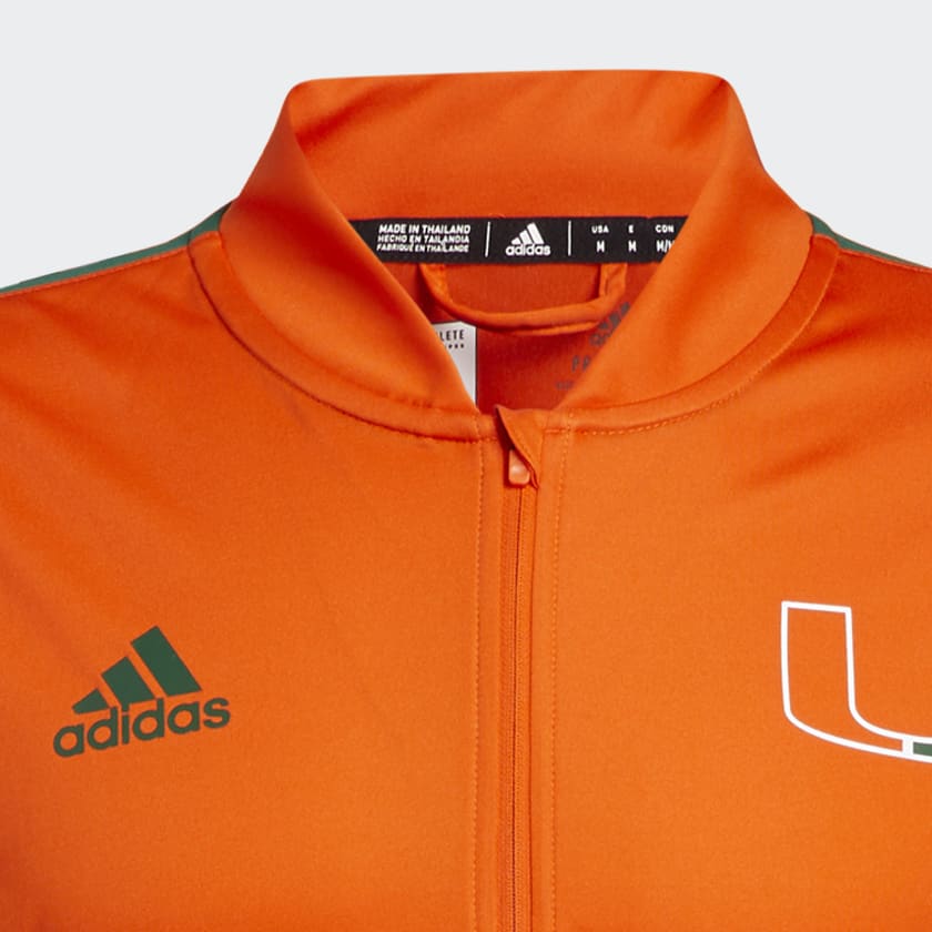 adidas HURRICANES ウォームアップジャケット adidas Hurricanes Long Sleeve Quarter-Zip Knit Sweatshirt