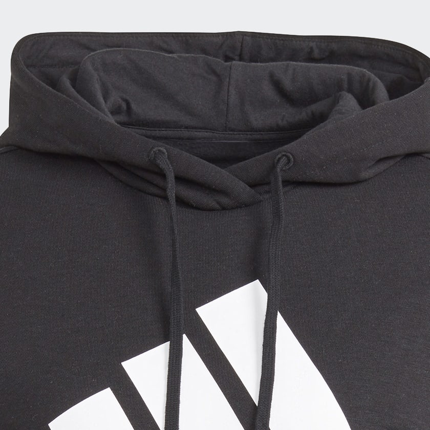 Negro Sudadera con capucha LOUNGEWEAR Essentials Logo Fleece