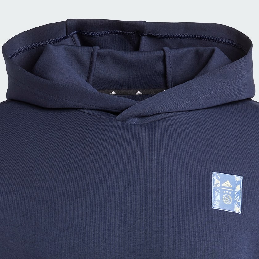Bleu Sweat-shirt à capuche double maille Ajax Amsterdam Seasonal