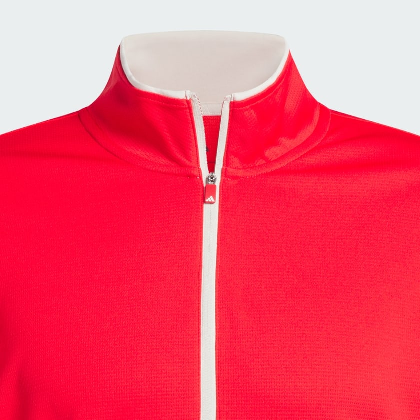adidas Lightweight Half-Zip Top - Red | Free Shipping with