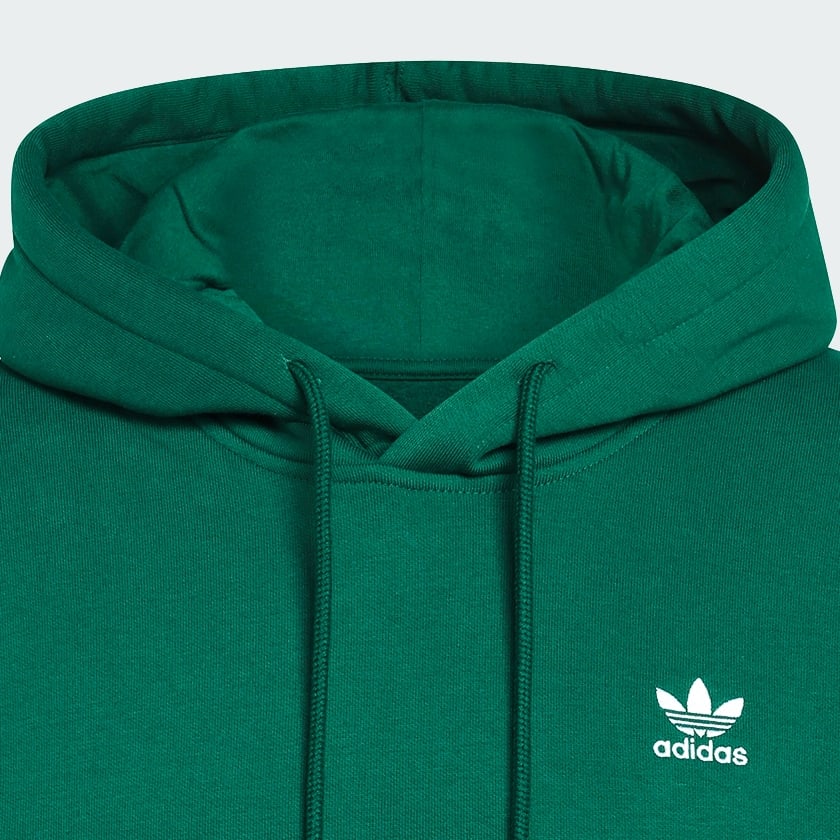 Verde Sudadera holgada con capucha Trefoil Essentials