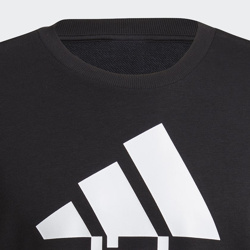 Negro Buzo Essentials Logo Grande