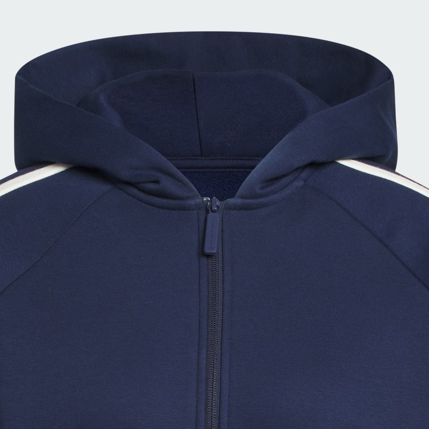 Blue ADIDAS CROP HOODY