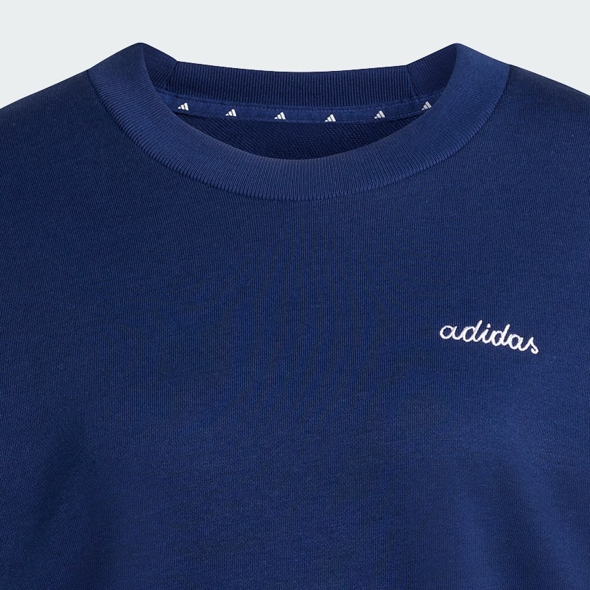 blauw Seasonal Essentials Colorpop Sweatshirt met Geborduurde Graphic