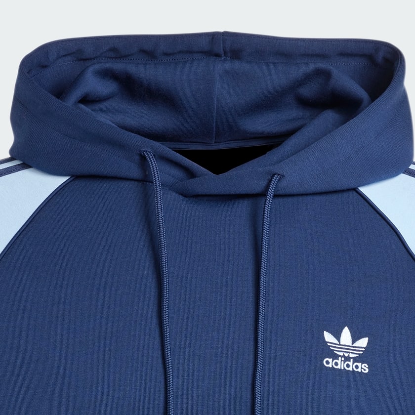 Bleu Sweat-shirt à capuche Colorblocked SST