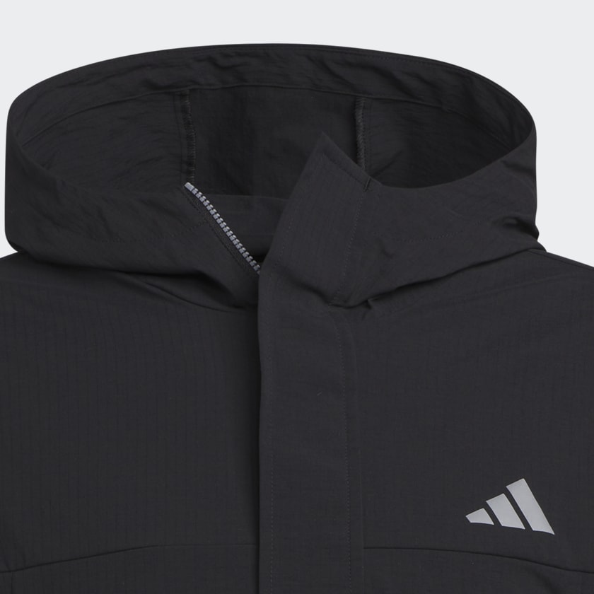 Black Ripstop 1/4-Zip Golf Hoodie