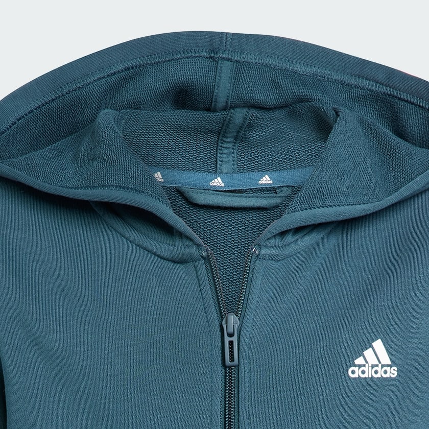 Τιρκουάζ Essentials Linear Logo Full-Zip Hoodie