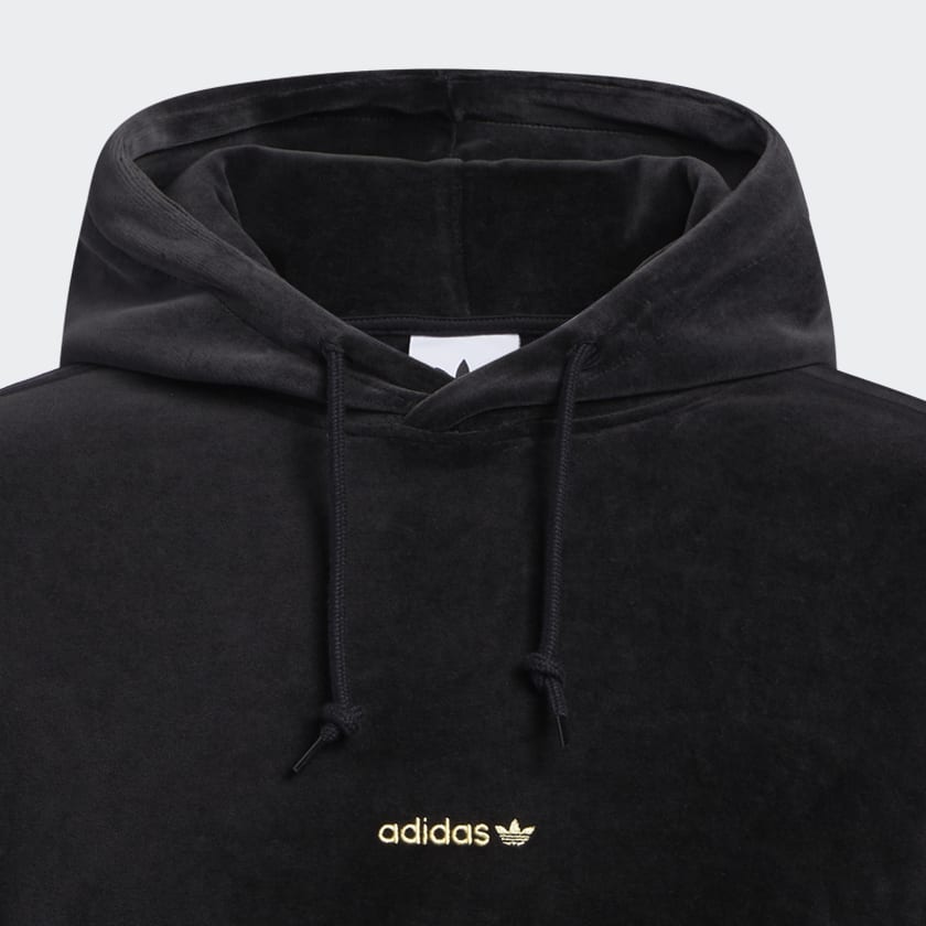Men s SPRT Velour Hoodie Black adidas US