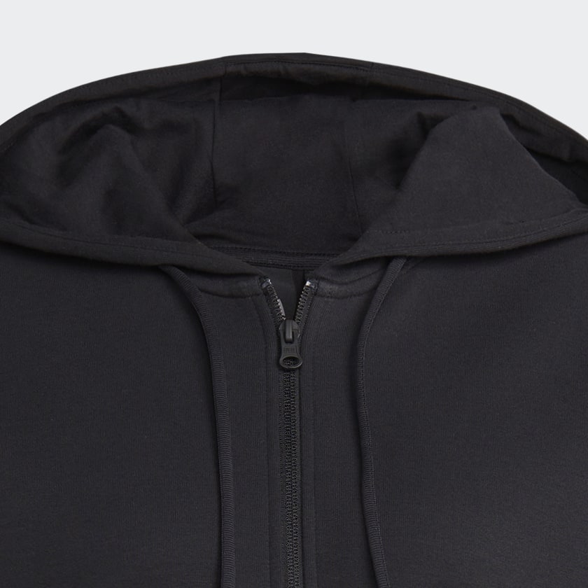 Adidas black zip up hoodie womens top