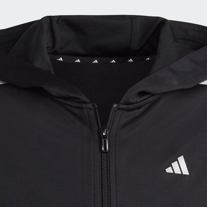 Black Training Track Hooded Regular-Fit Jacket | 3-Stripes AEROREADY - Train Essentials adidas Deutschland adidas