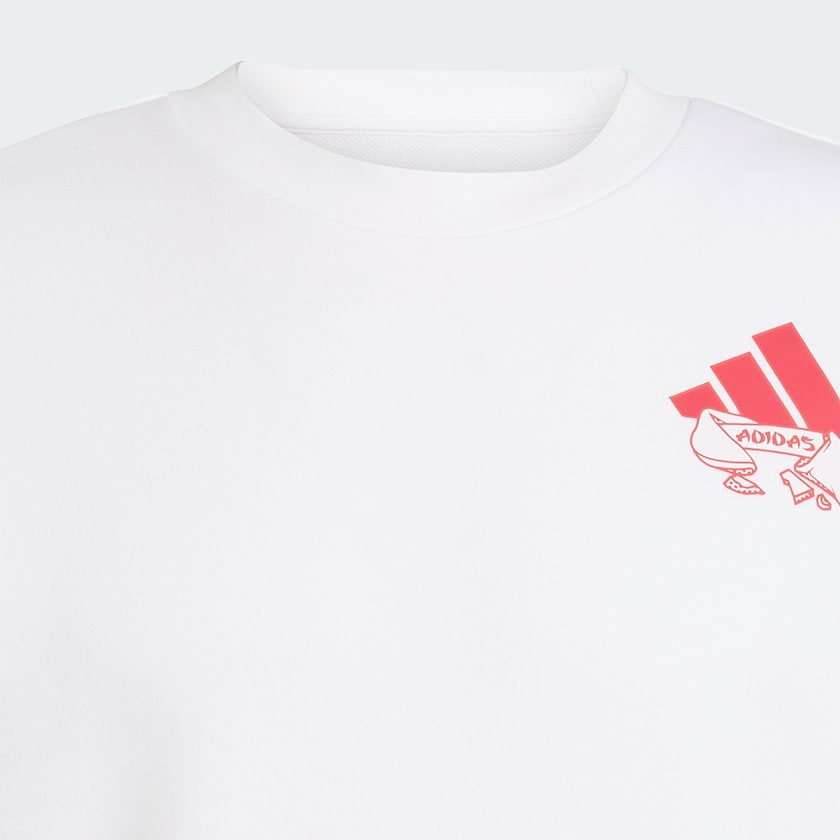 Weiss Sweatshirt mit Glückskeks-Grafik