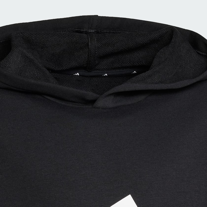 Negro Polera con capucha Essentials (Niños)