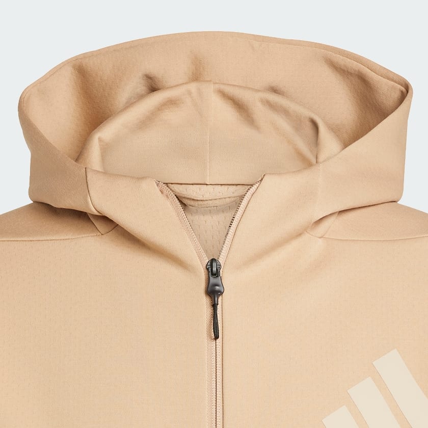 Brown adidas Z.N.E. Full-Zip Hoodie