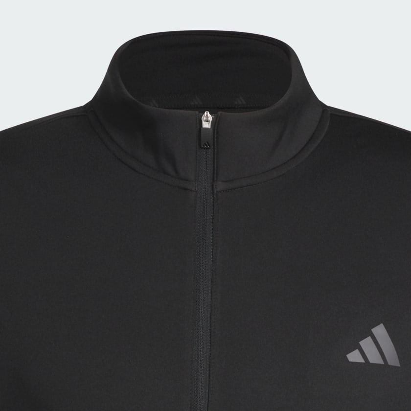Black PERFORMANCE 3-STRIPE QUARTER-ZIP Sweatshirt