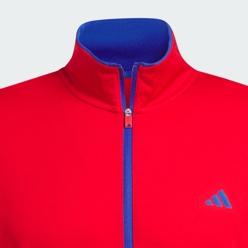 Red Lightweight Half-Zip Top