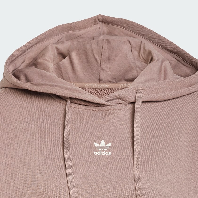 Marron Sweat-shirt à capuche ample molleton Essentials