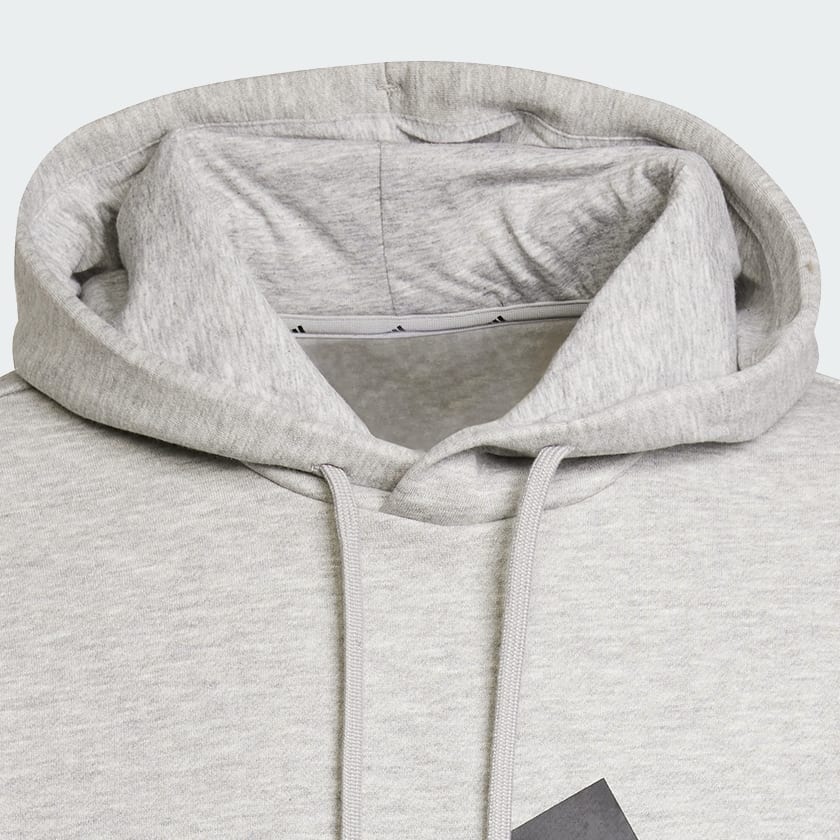 Gris Sudadera de lana con Capucha Essentials Big Logo