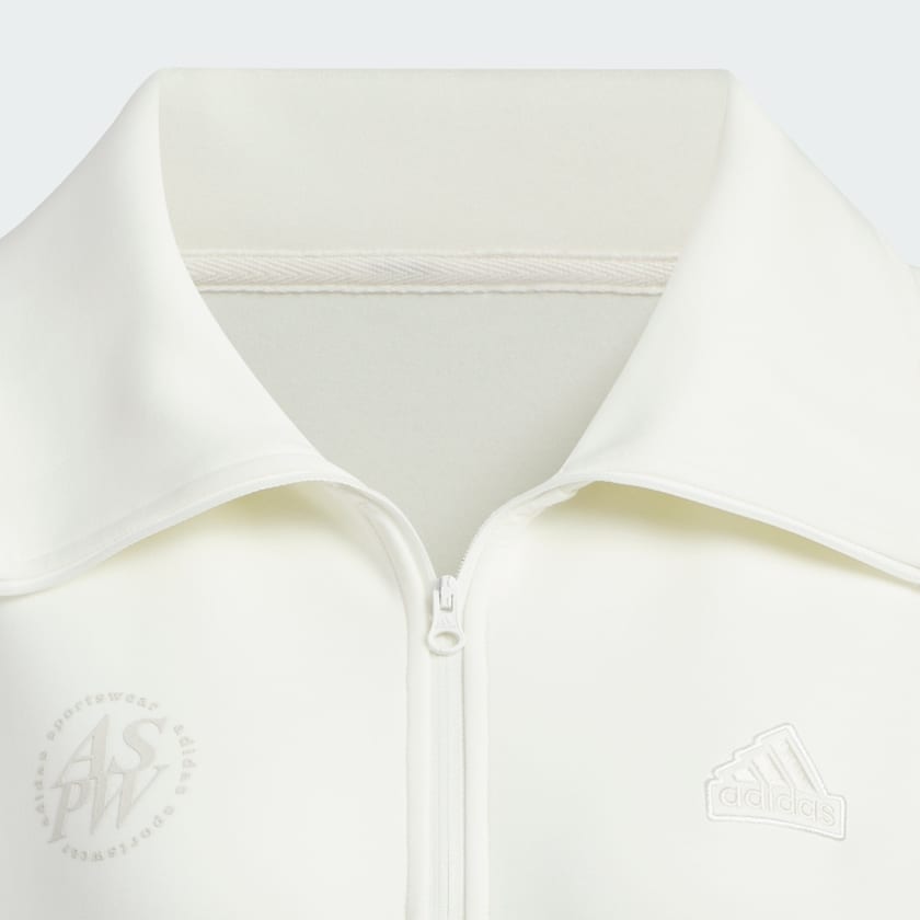 White 라운지 하프집 풀오버 후디