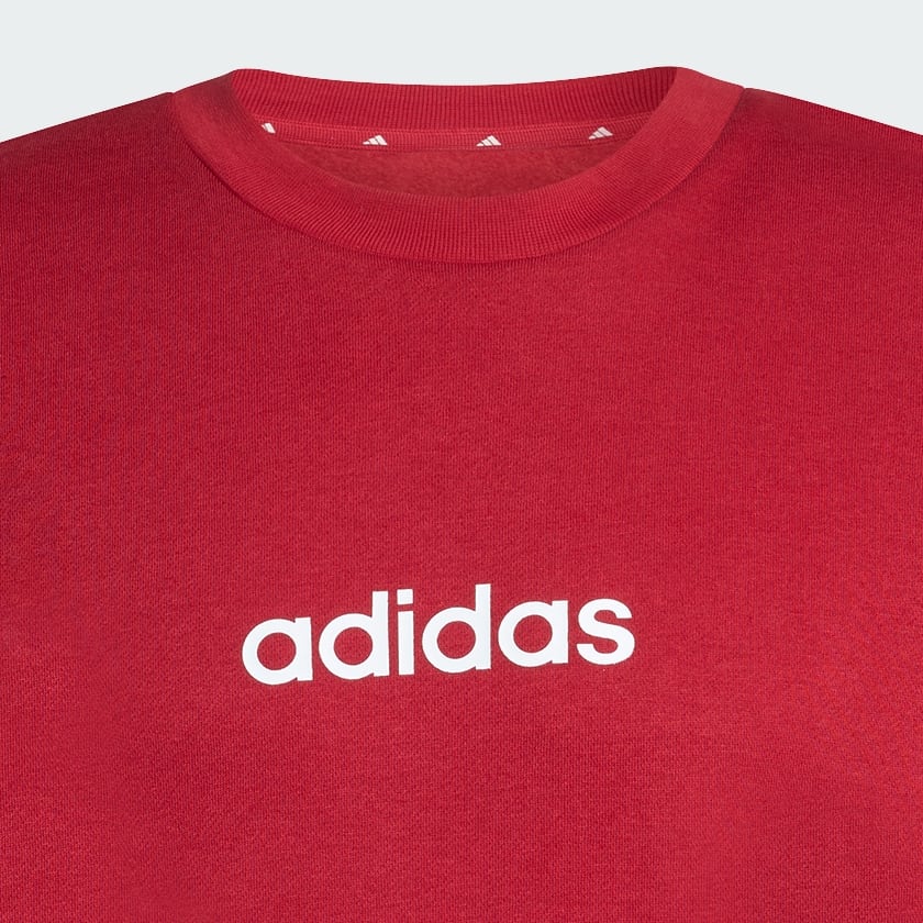 Bordeaux Sweat-shirt molleton logo linéaire Essentials