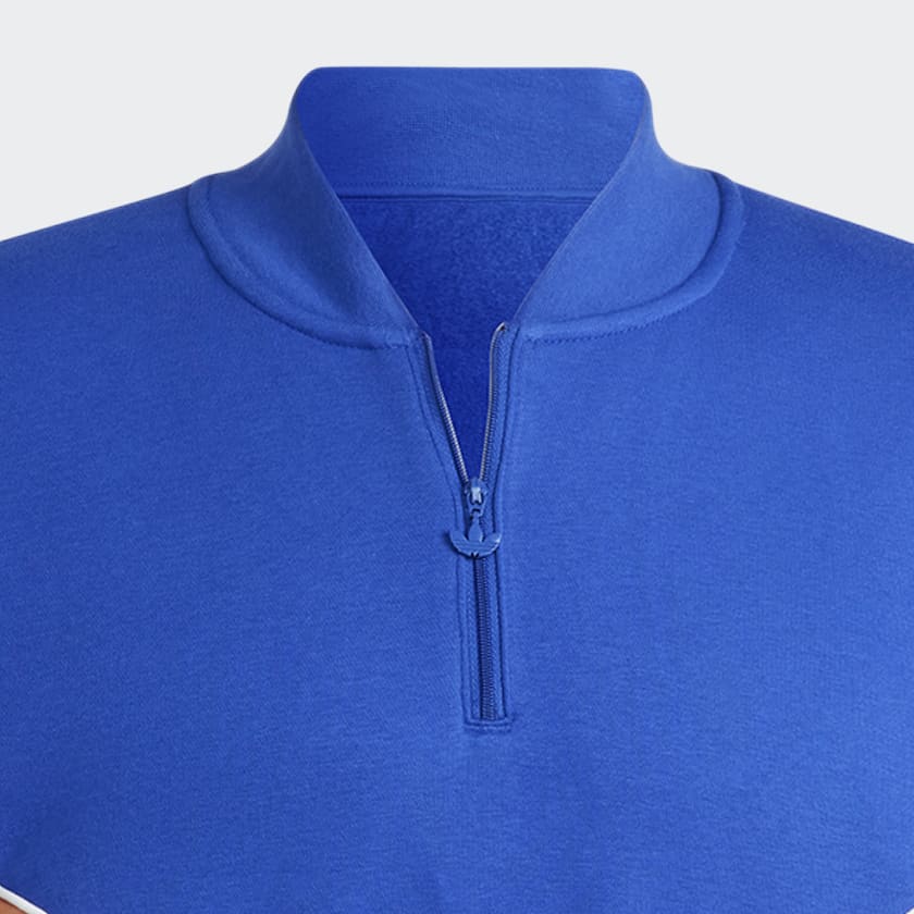 modrá Mikina Adicolor Seasonal Archive Half-Zip Crew
