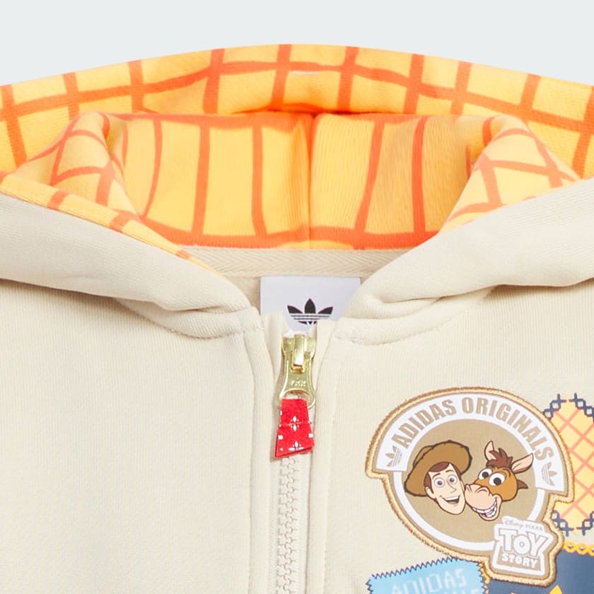 Beige adidas Pixar Toy Story 니트 스웨트 후디