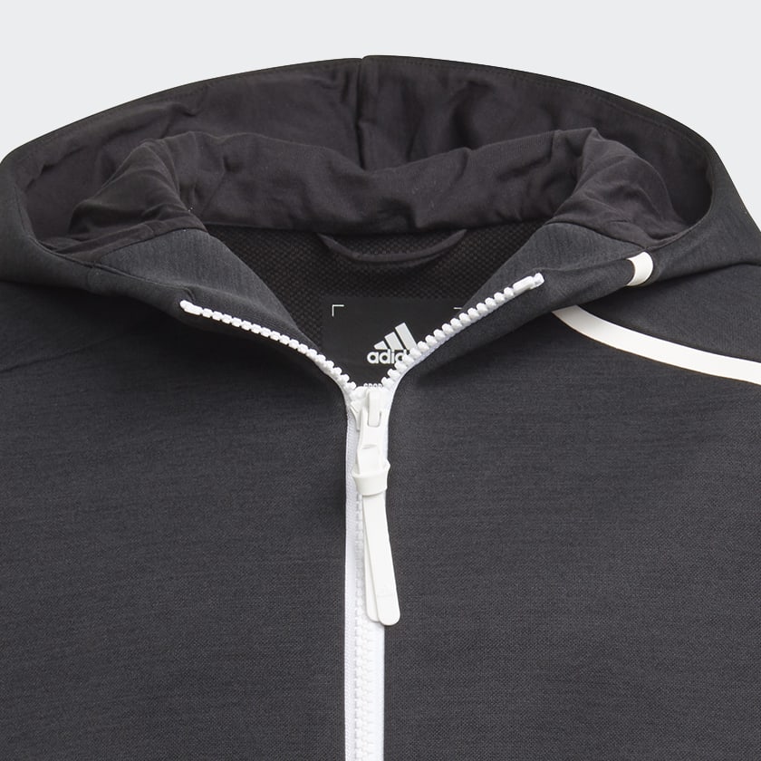 cierna adidas Z.N.E. Sportswear Hoodie Feat. Fast-Release Zipper