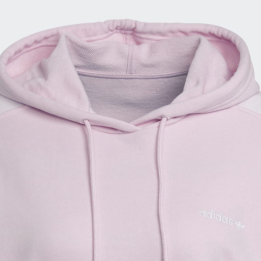 Ροζ Crop Hoodie
