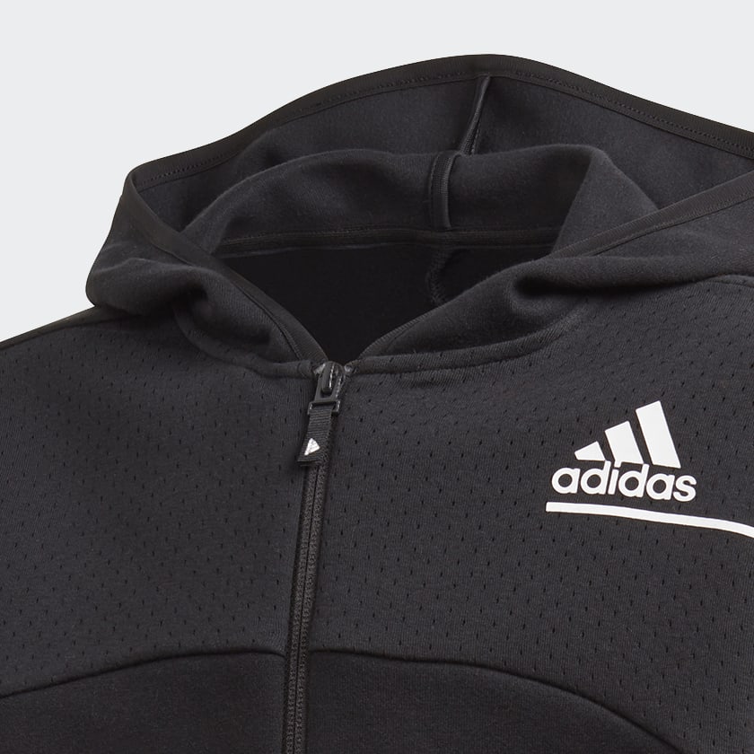 Preto Casaco Largo com Capuz adidas Z.N.E.