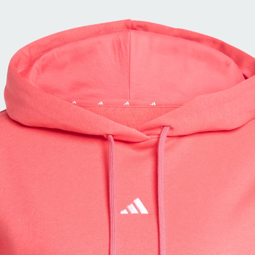 Rose Sweat-shirt à capuche Feel Cozy petit logo Essentials