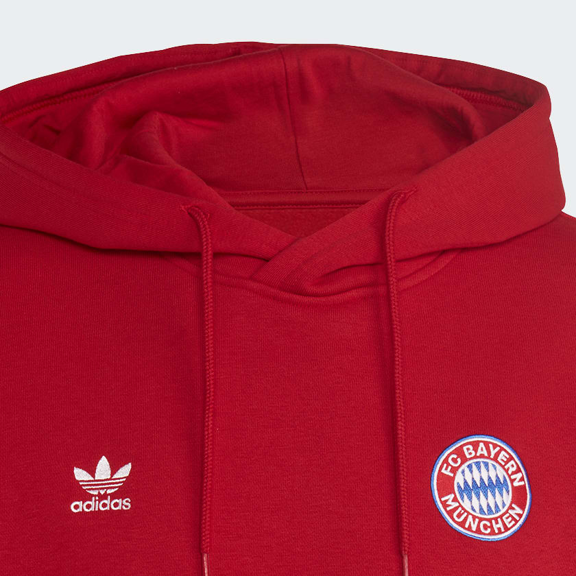 Rosso Felpa con cappuccio Essentials Trefoil FC Bayern München